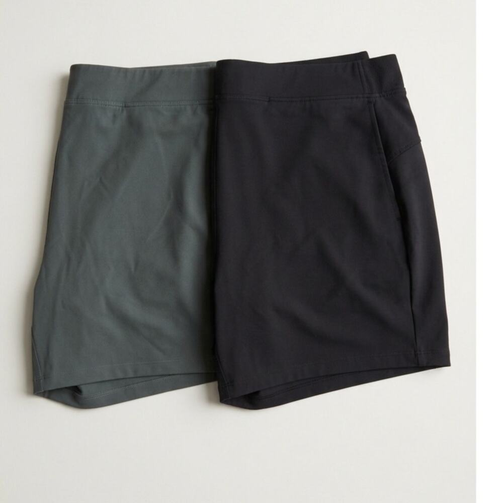 Lot of 2 32 Degrees Cool Athletic Skorts Black&Gray Activewear Women's Size 2XL